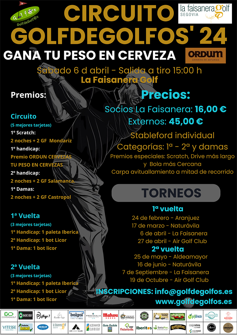 CARTEL GOLF DE GOLFOS